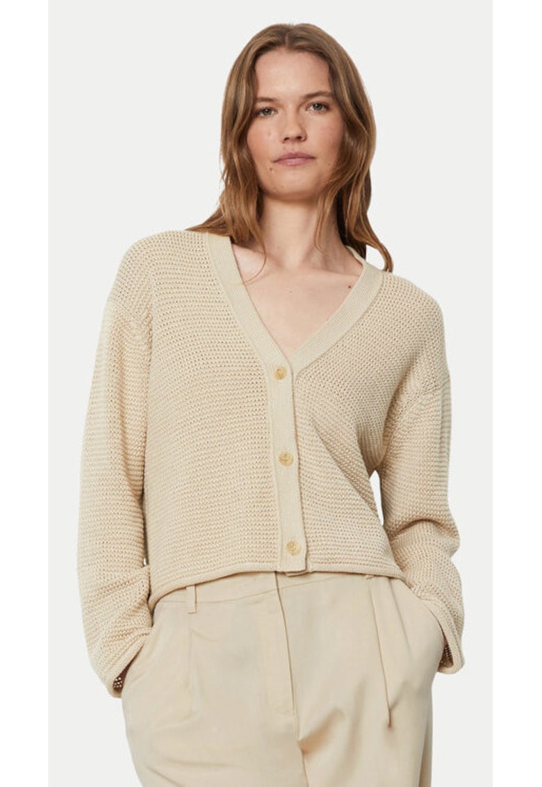 Cardigan dama -  304373909 - Bumbac organic - Bej