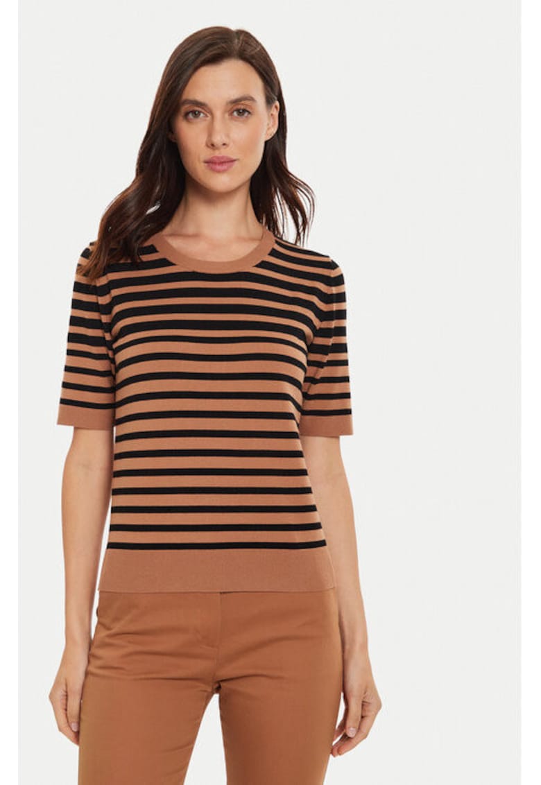 Pulover dama - 304280184 - Viscoza/Poliester - Maro