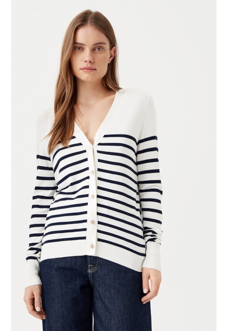 Cardigan dama - 304903168 - Viscoza - Alb