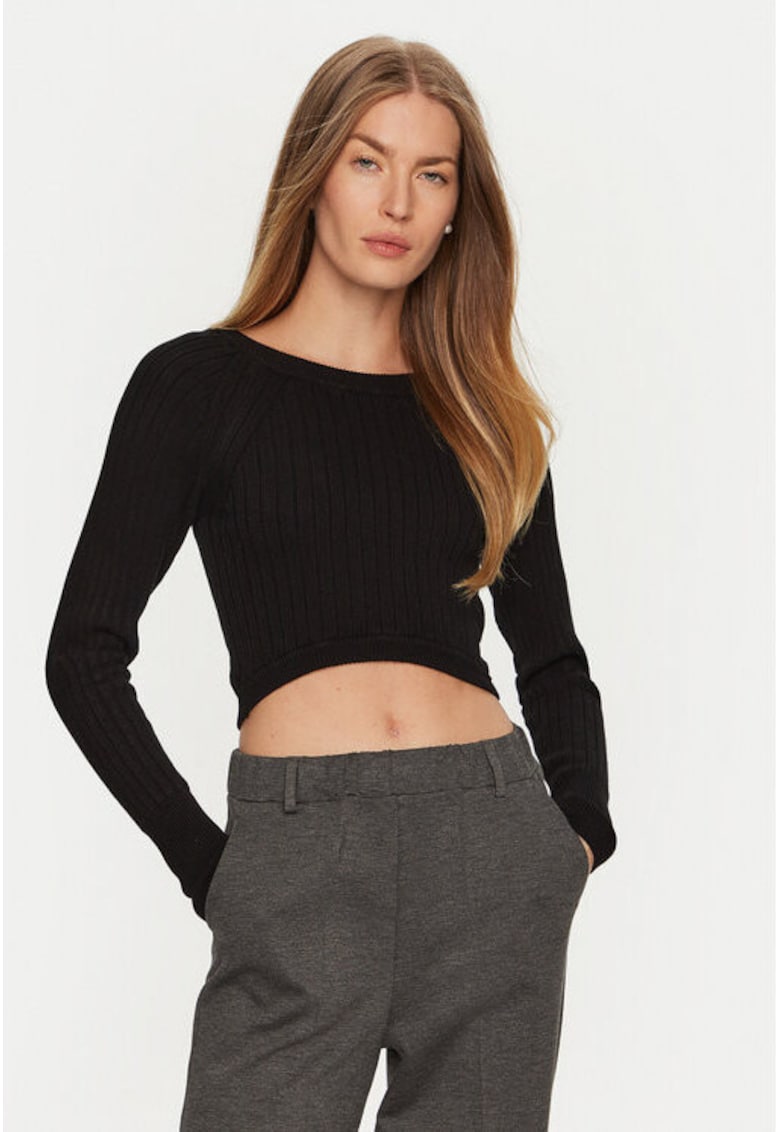 Pulover dama - 304905308 - Viscoza/Poliester - One Size INTL - Negru