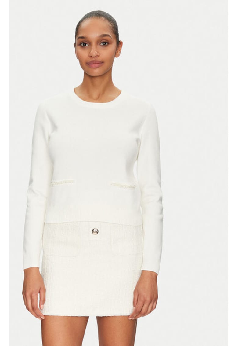 Pulover dama - 305253255 - Acril/Poliamida/Poliester - Alb