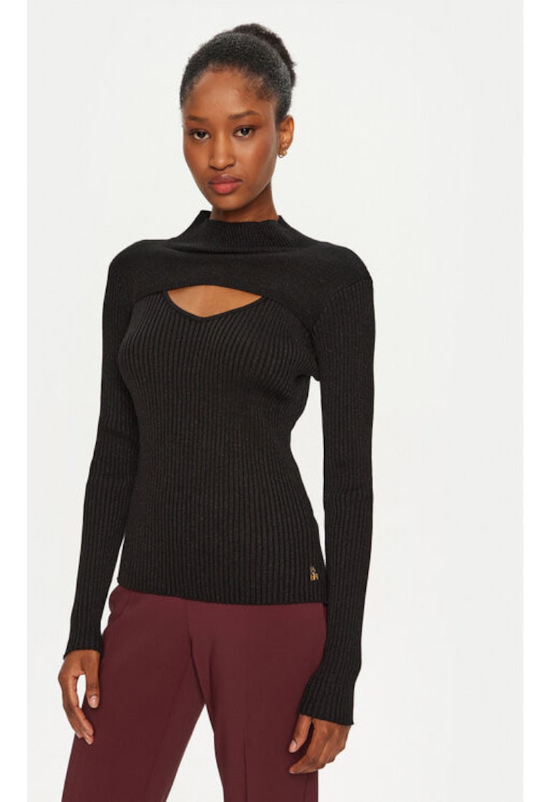 Pulover dama -  304776519 - Viscoza/Nylon - Negru