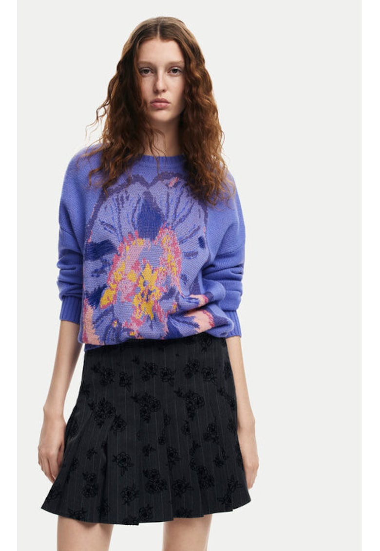 Pulover dama - 304477607 - Acril/Poliester - Violet Pulover dama - 304477607 - Acril/Poliester - Violet