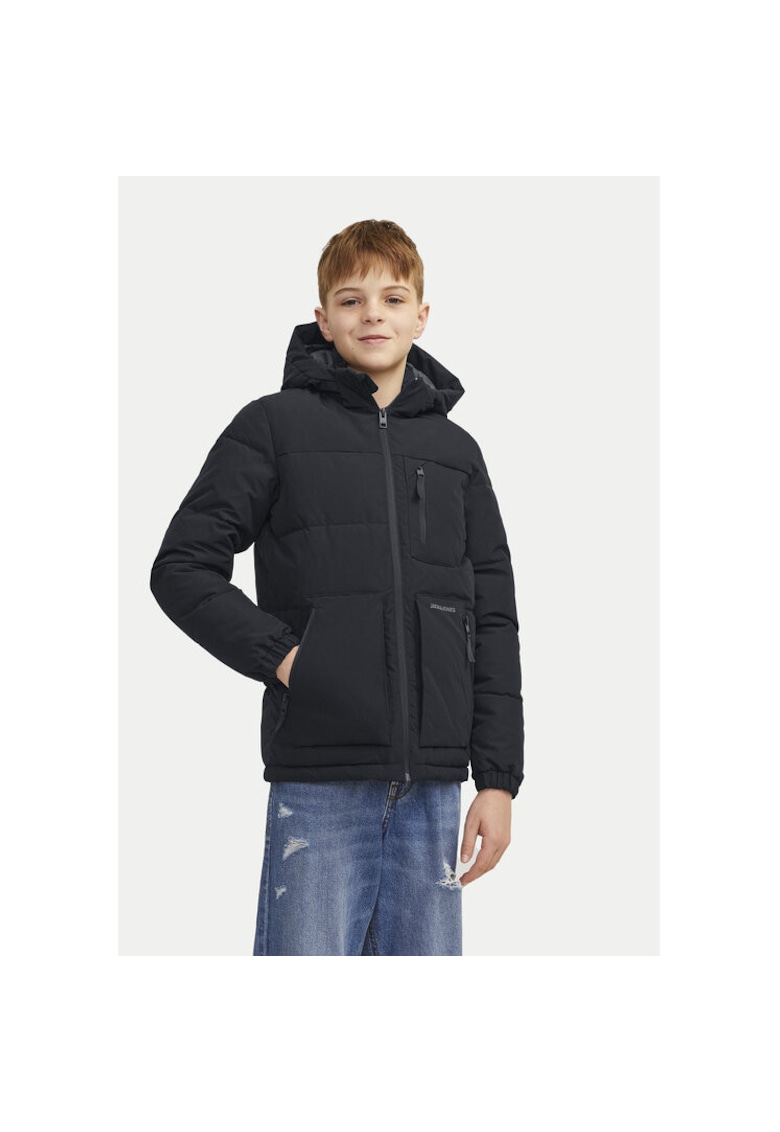 Geaca baieti - 304388637 - Poliester reciclat - Negru