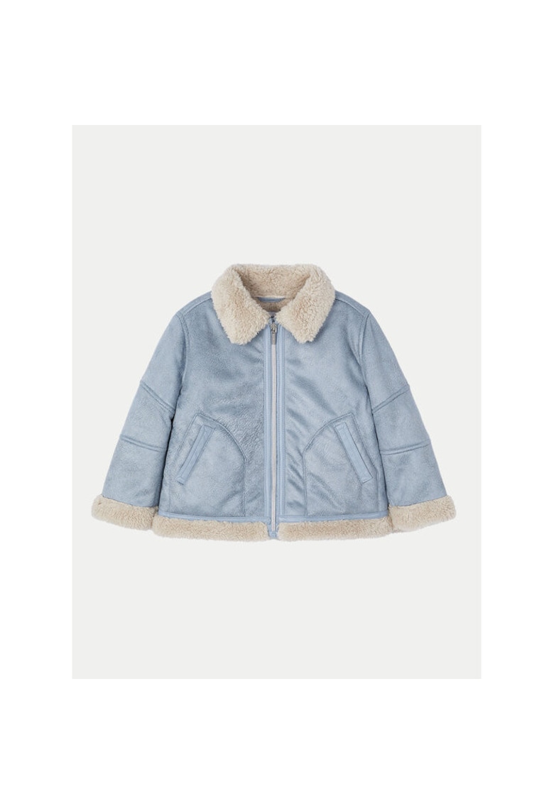 Geaca fete - 304297335 - Poliester reciclat - Albastru