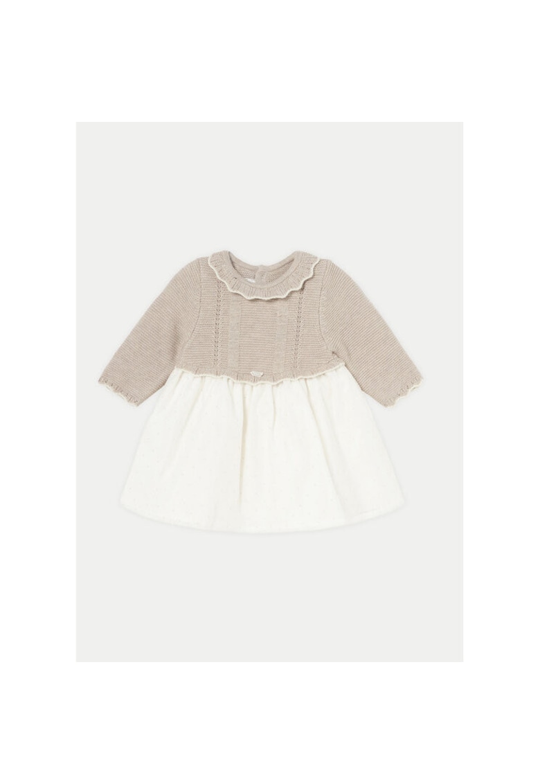 Rochie fete - 304311369 - Bumbac/Poliester - Bej