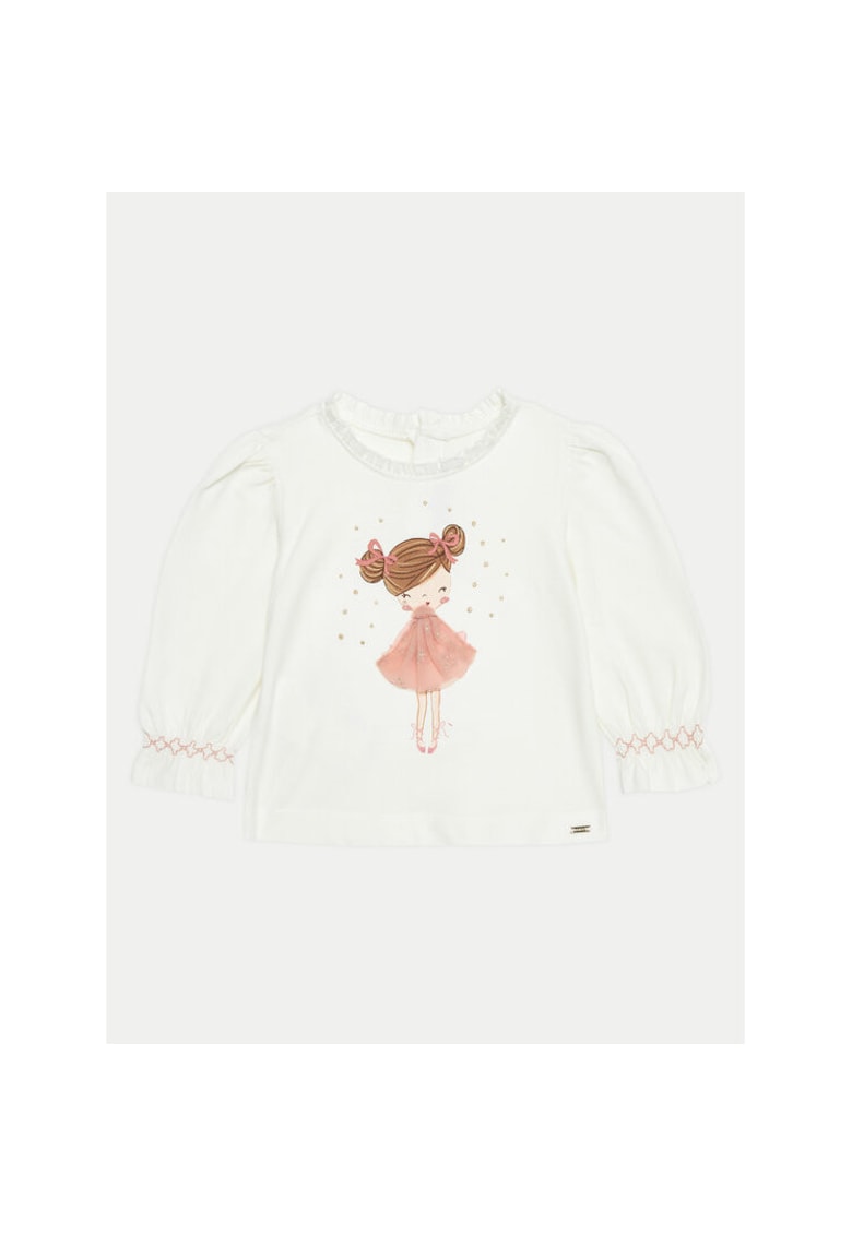 Bluza fete -  304319013 - Bumbac - Bej