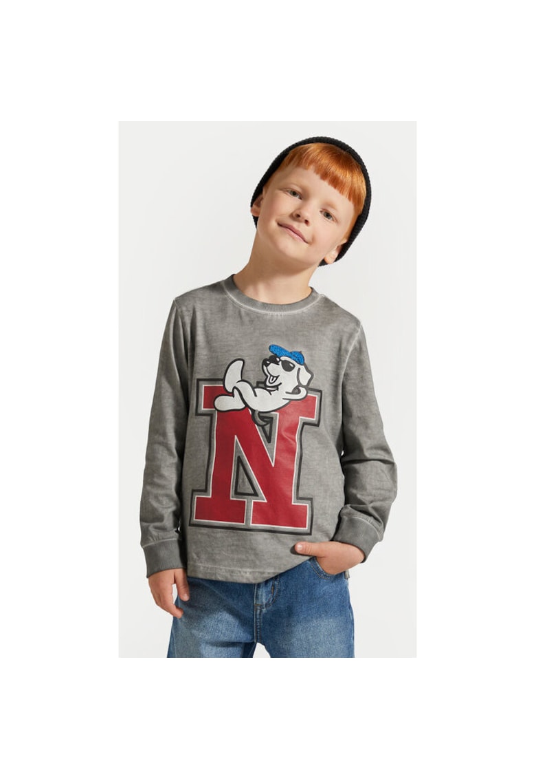 Bluza baieti -  304484926 - Bumbac - Gri