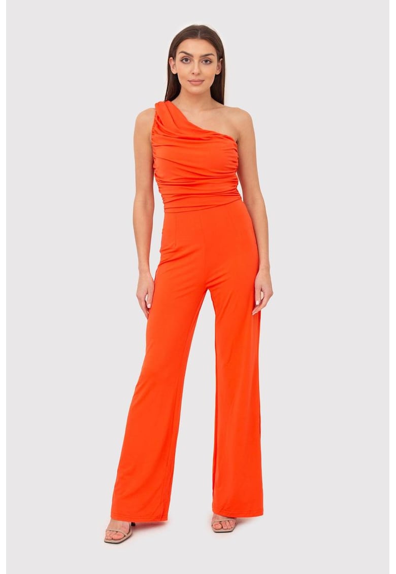 Salopeta cu un umar si partea de sus cu volane PA610 Salopeta cu un umar si partea de sus cu volane PA610