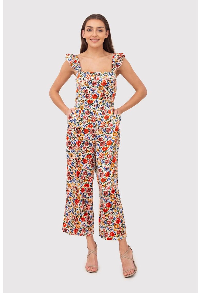 Salopeta cu volane florale PA613