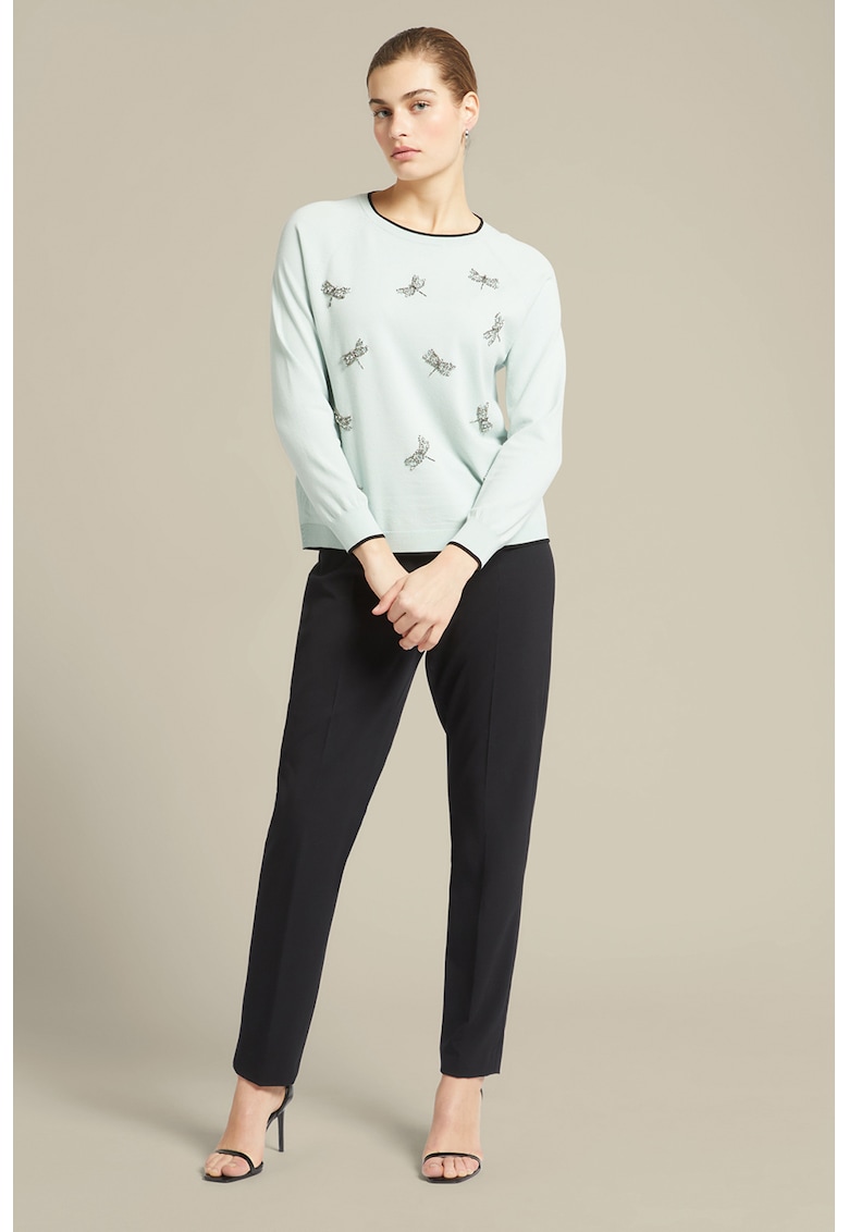 Pantaloni drepti cu talie inalta Pantaloni drepti cu talie inalta