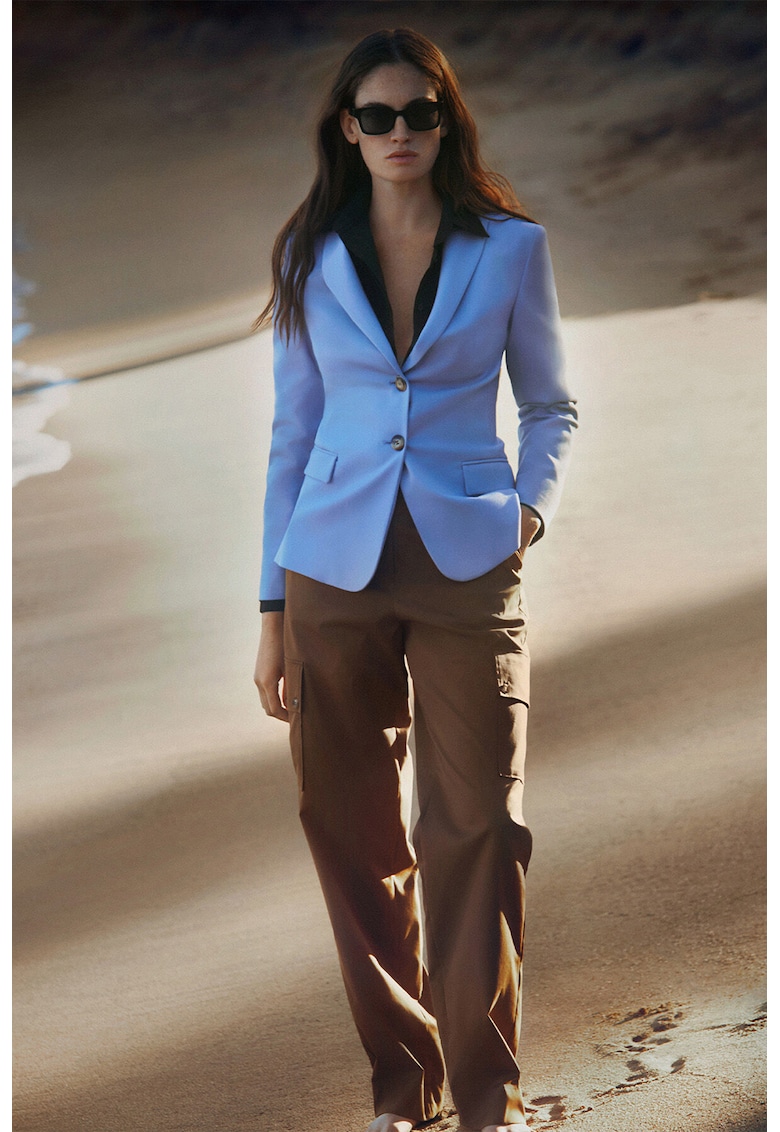 Sacou regular fit cu nasturi