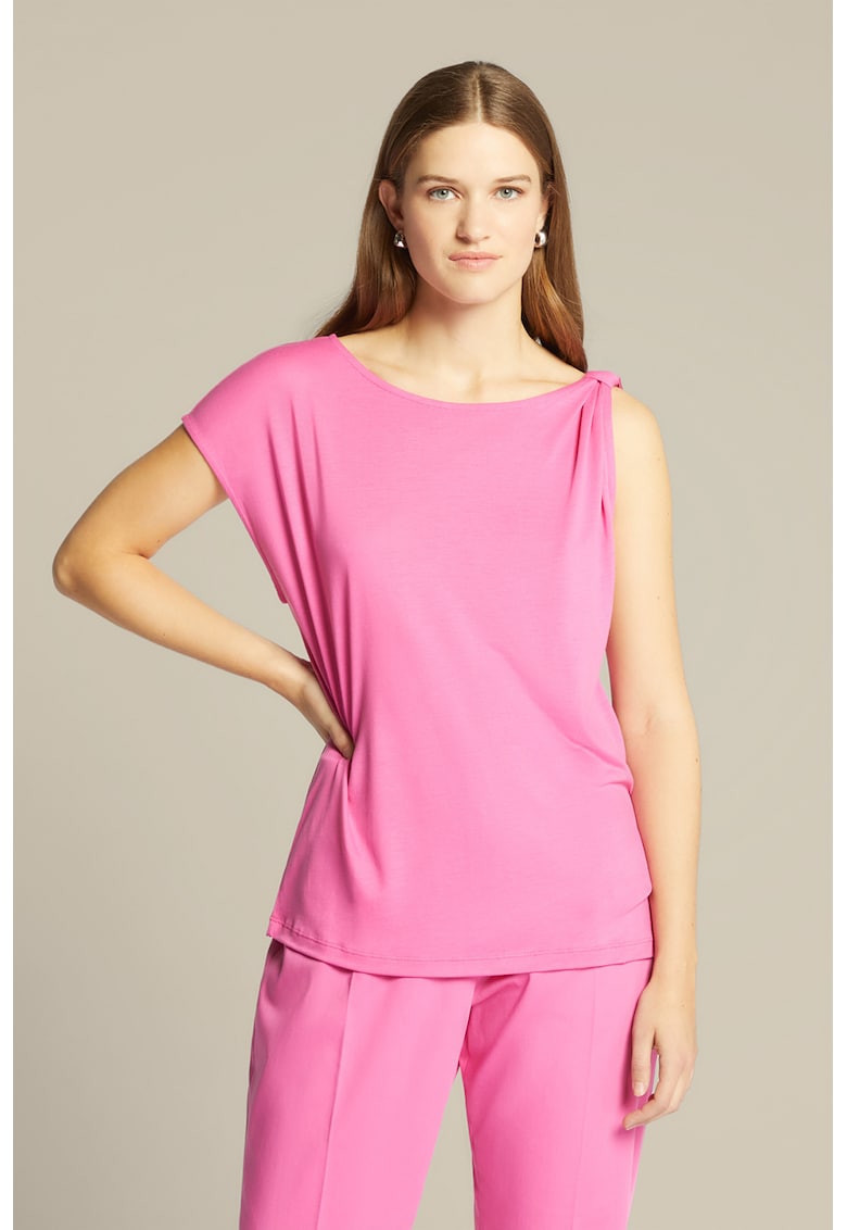 Top uni cu decolteu rotund Top uni cu decolteu rotund