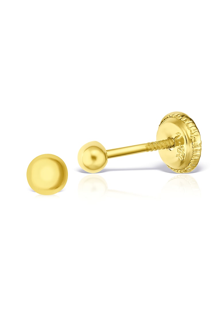 Cercei din aur 2 -5 mm inchidere cu protectie