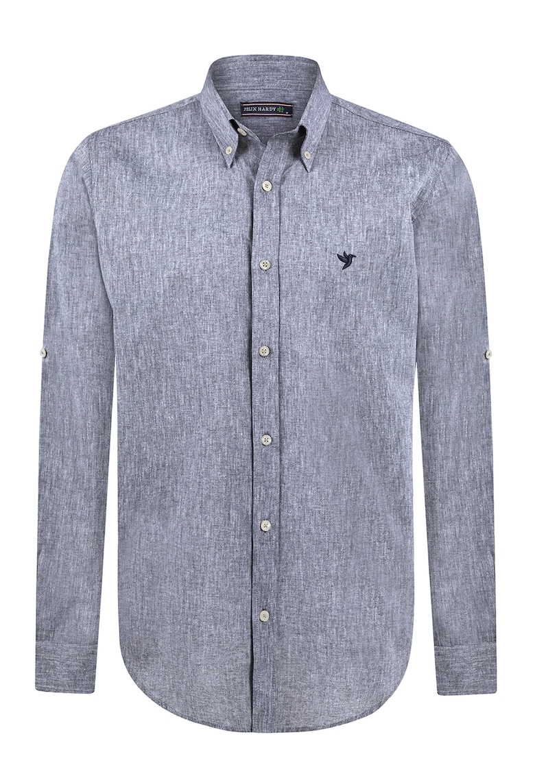 Camasa Oxford din bumbac si in