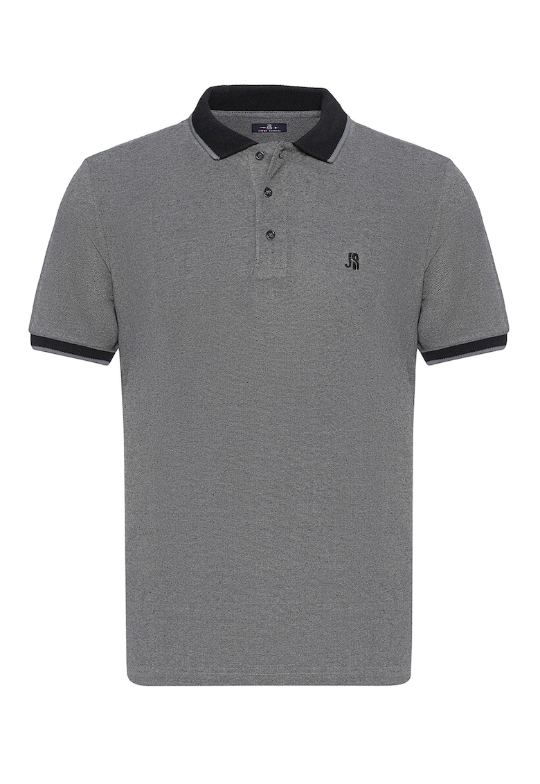 Tricou polo cu logo brodat discret