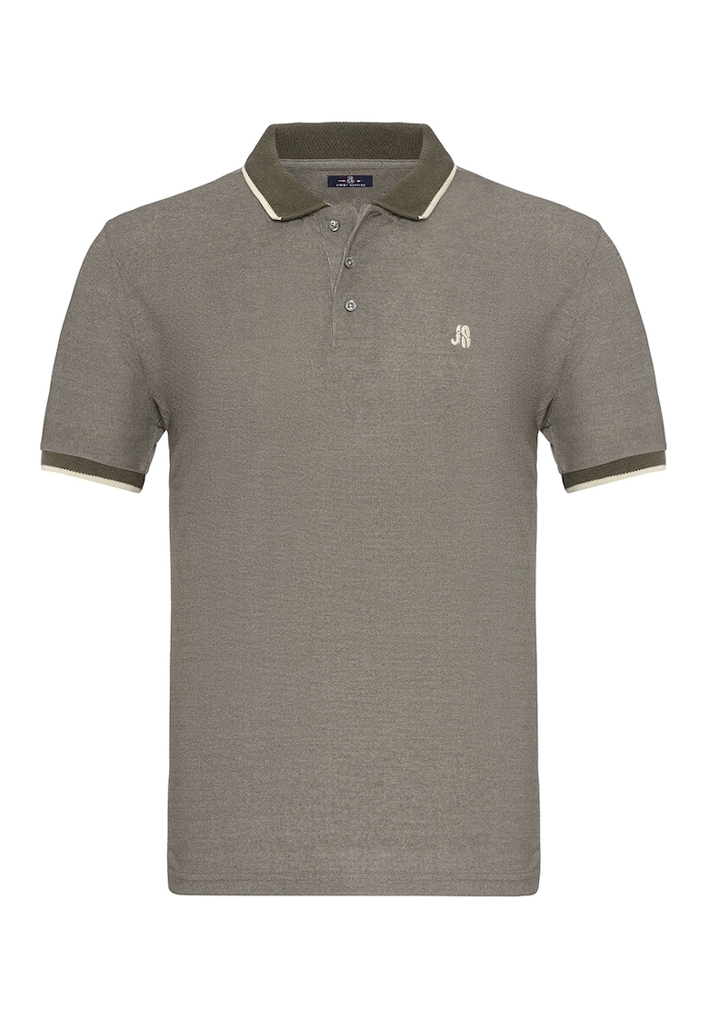 Tricou polo cu logo brodat discret