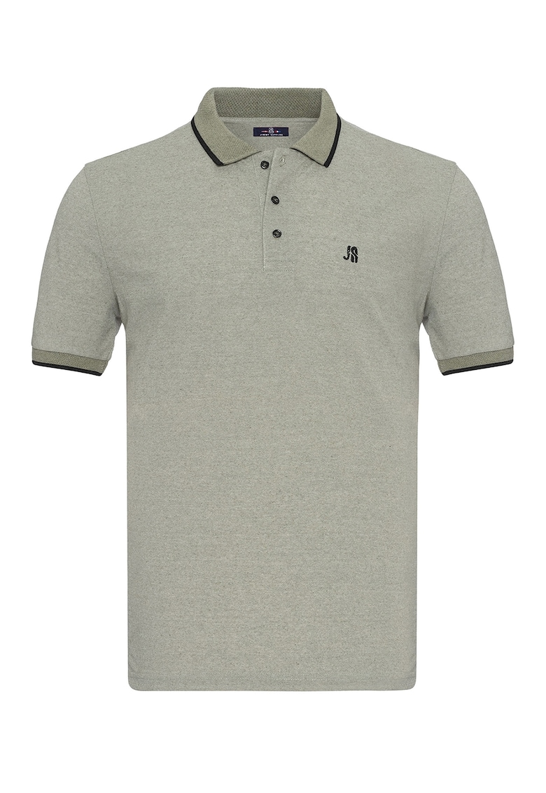 Tricou polo cu logo brodat discret