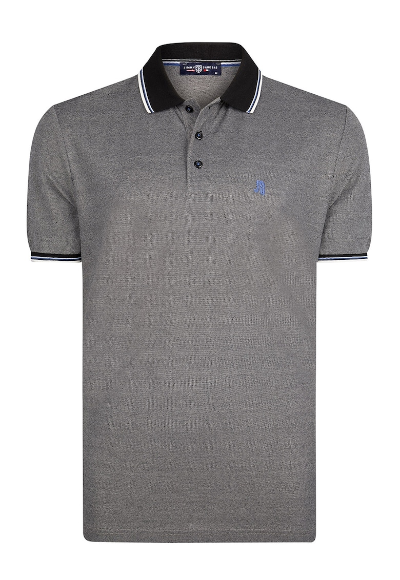 Tricou cu model uni si guler polo