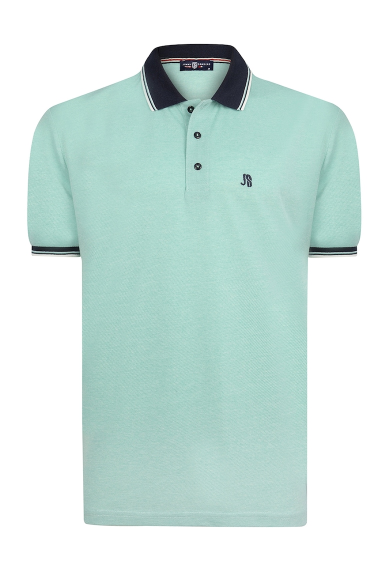 Tricou cu model uni si guler polo