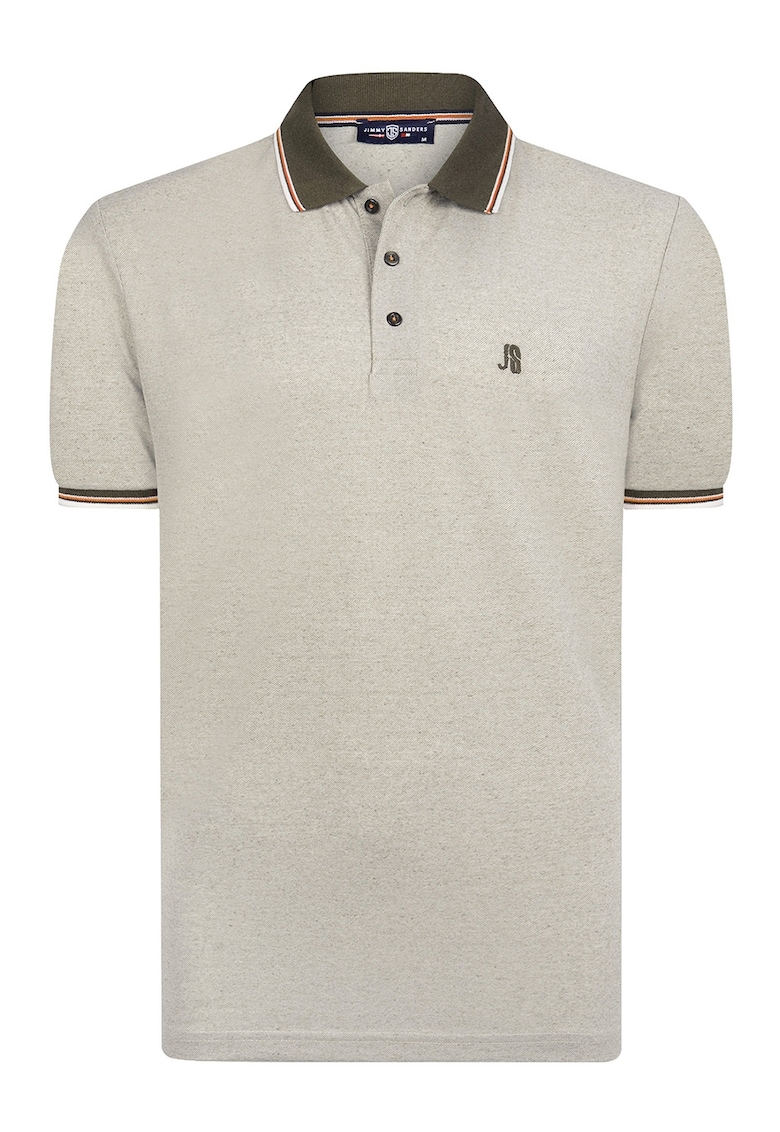 Tricou cu model uni si guler polo