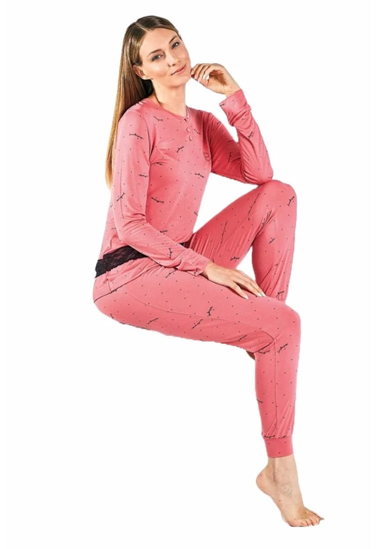 Pijama viscoza dama 96844 - Logo
