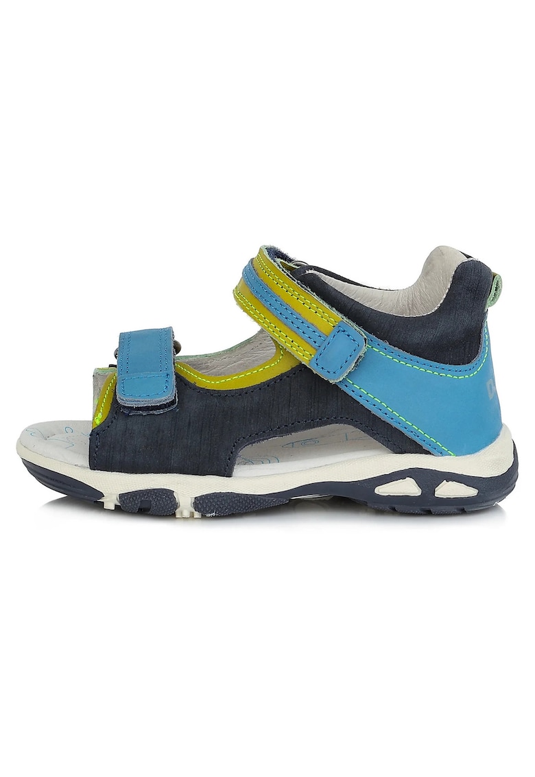 Sandale din Piele - Baieti - Flexibile - cu Scai - AC290-611 - Bleumarin