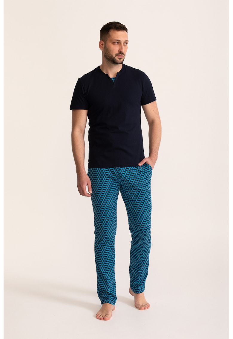 Pijama de bumbac cu model Brian Pijama de bumbac cu model Brian