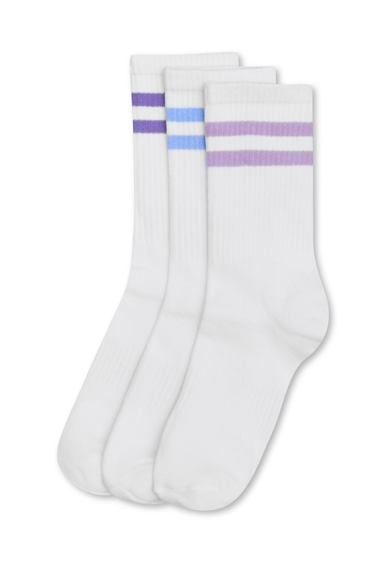 Sosete dama set 3 perechi Bloovia - multicolor - bumbac - lungi