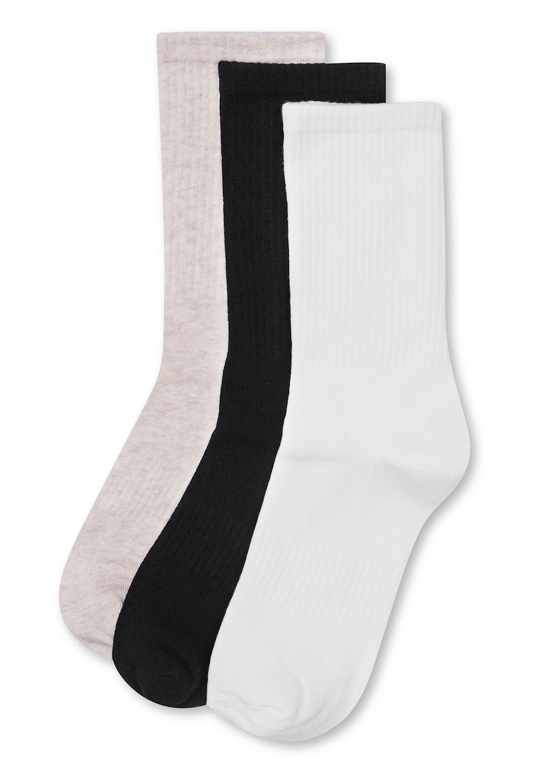 Sosete dama set 3 perechi - multicolor - bumbac moale - lungi