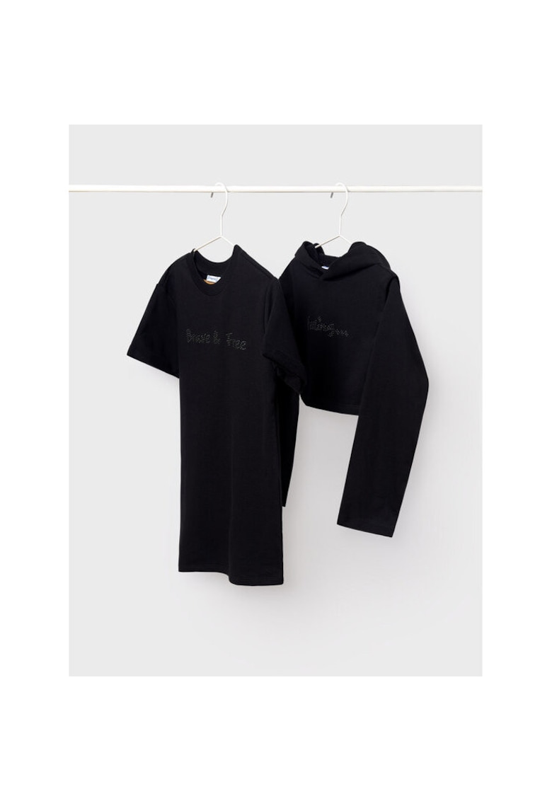 Compleu fete - 304331299 - Bumbac - Negru