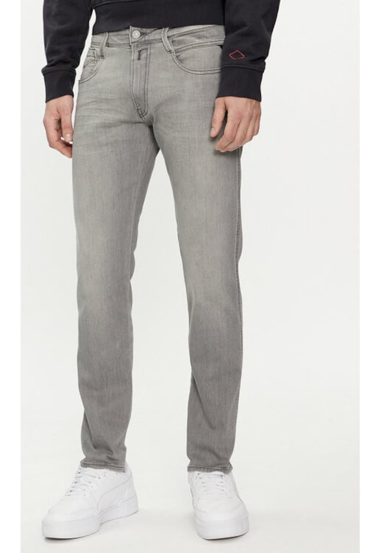 Blugi barbati - 303873585 - Bumbac - Gri - Gri