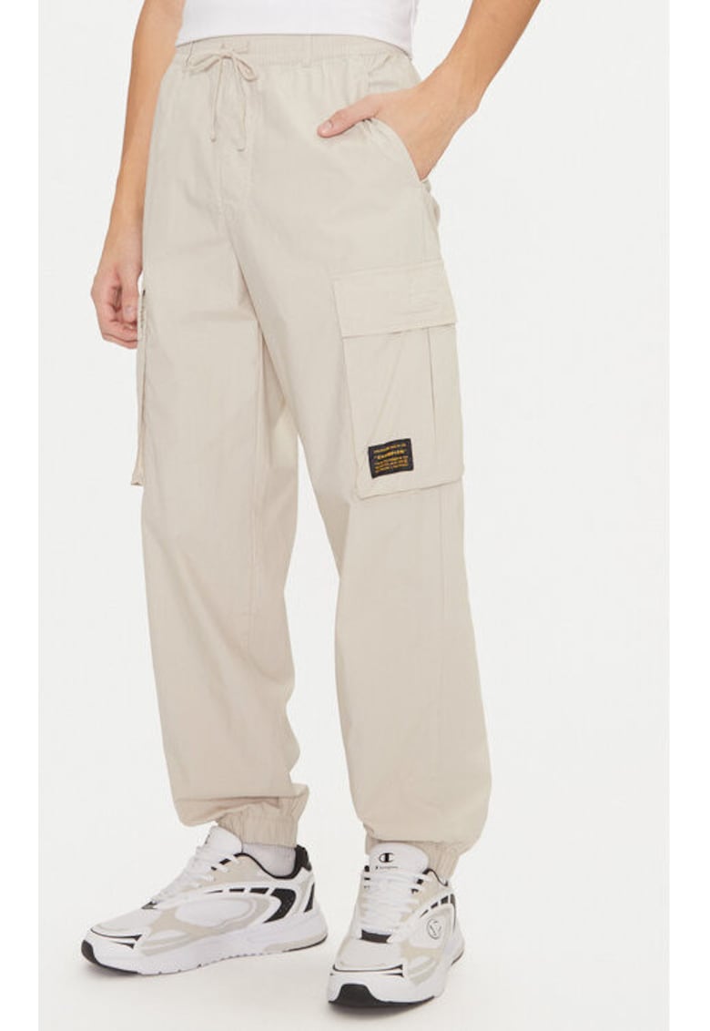 Pantaloni barbati - 304699894 - Bumbac - Bej