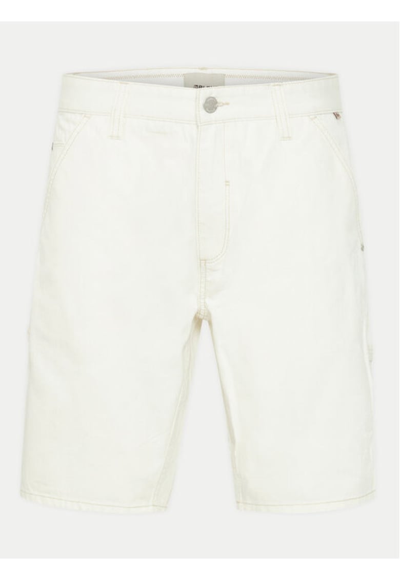 Pantaloni scurti barbati - 303530440 - Bumbac - Alb - Alb