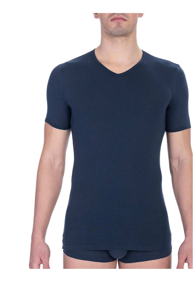 Tricou slim-fit cu decolteu in V Tricou slim-fit cu decolteu in V