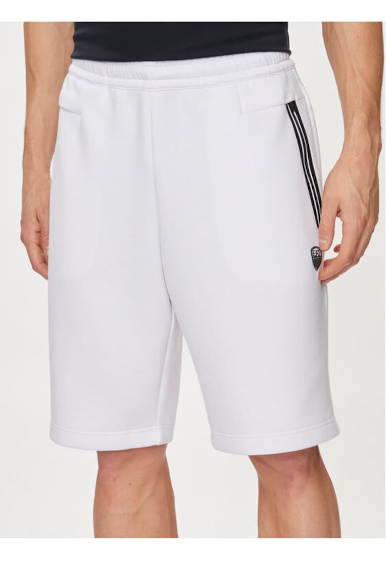 Pantaloni scurti barbati - Emporio Armani 303535094 - Poliester/Viscoza - Alb