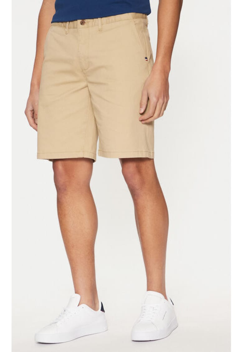 Pantaloni scurti barbati - 305230133 - Bumbac - Bej