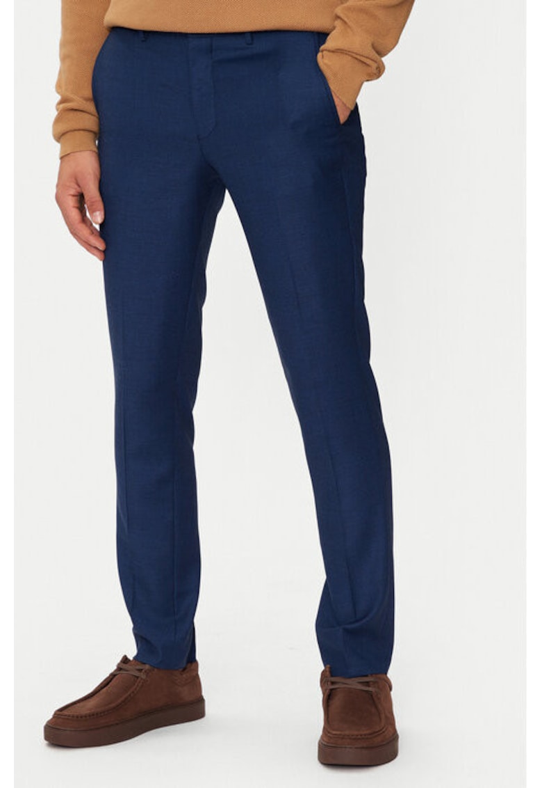 Pantaloni barbati -  304513749 - Poliester reciclat/Lana - Albastru Pantaloni barbati -  304513749 - Poliester reciclat/Lana - Albastru