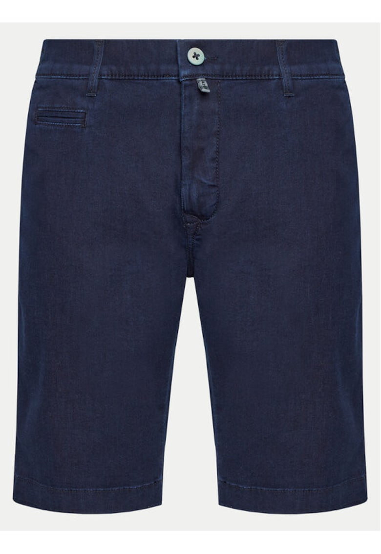 Pantaloni scurti barbati - 303668976 - Bumbac - Albastru