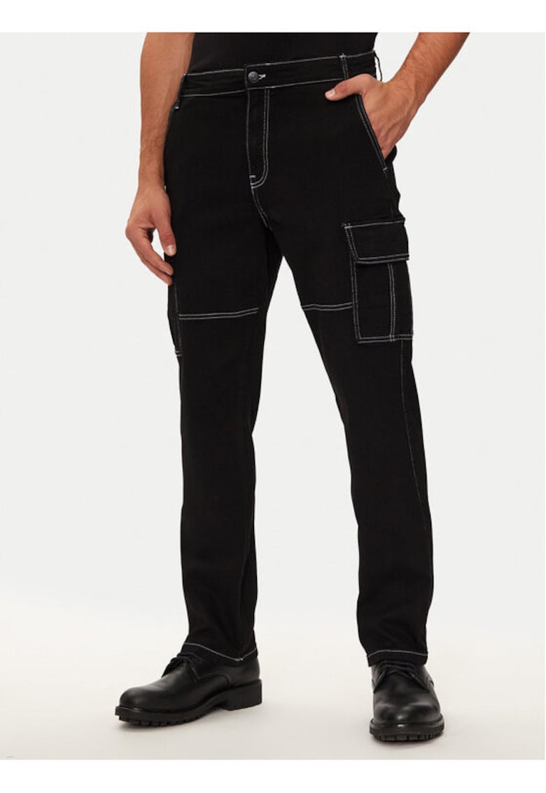 Pantaloni barbati -  304493478 - Bumbac/Poliester - Negru