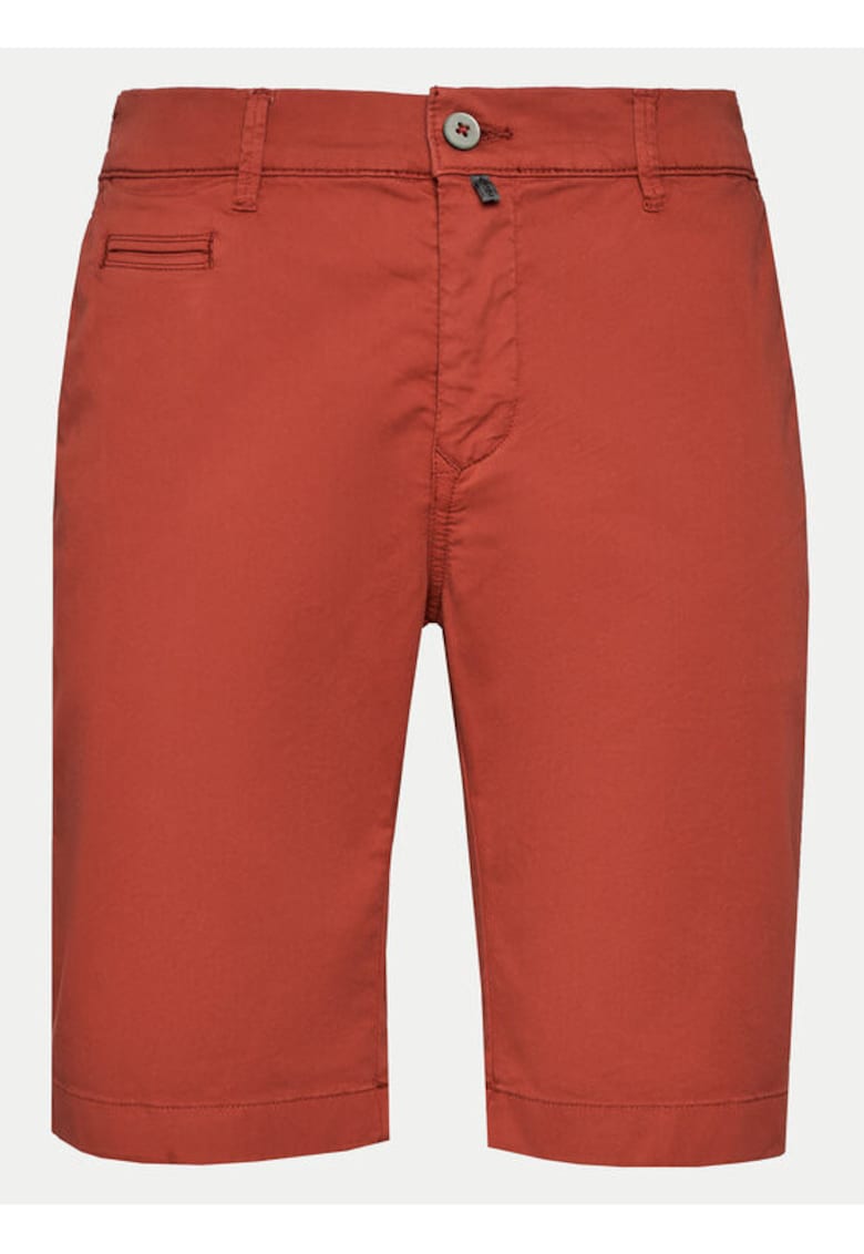 Pantaloni scurti barbati - 303668914 - Bumbac - Rosu - Rosu