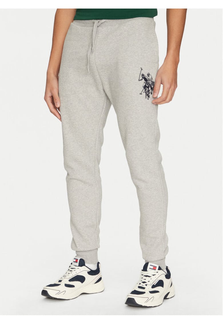 Pantaloni barbati - 305229731 - Bumbac - Gri