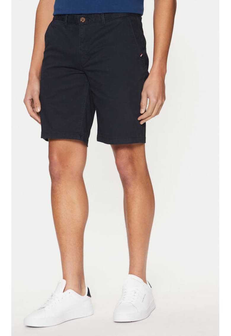 Pantaloni scurti barbati - 305230157 - Bumbac - Albastru