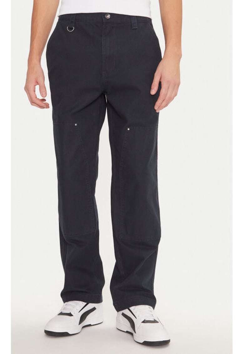 Pantaloni barbati - 304700286 - Bumbac - Albastru