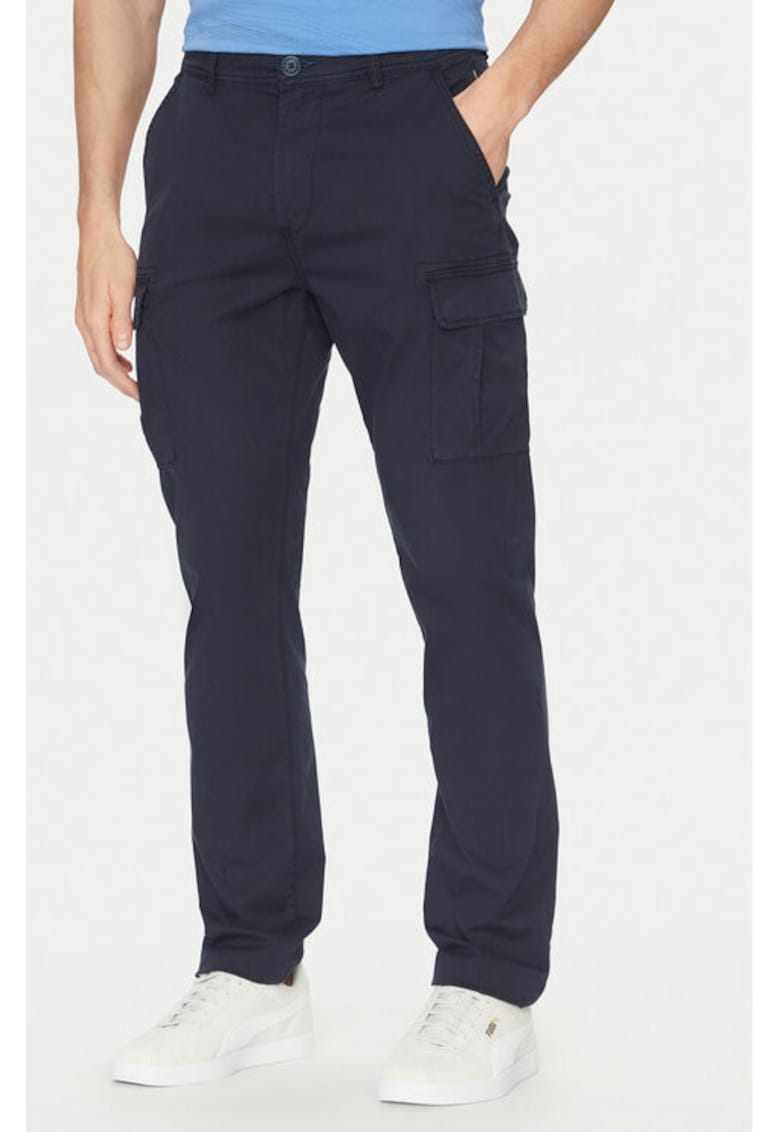 Pantaloni barbati - 305102249 - Bumbac - Albastru - Albastru