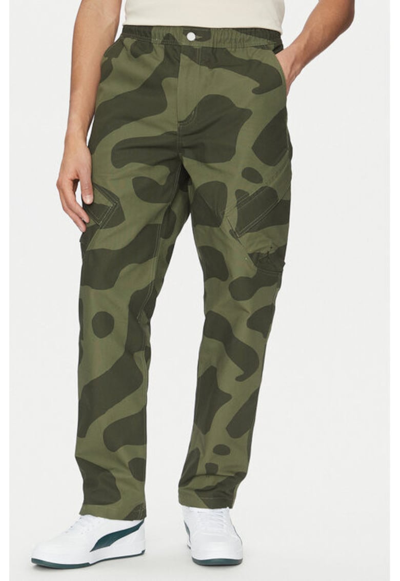 Pantaloni barbati - 305365507 - Bumbac - Multicolor