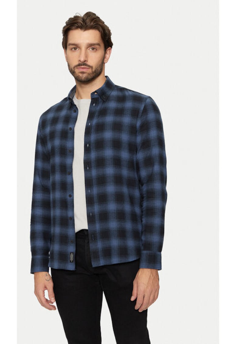 Camasa barbati -  304400568 - Bumbac - Albastru