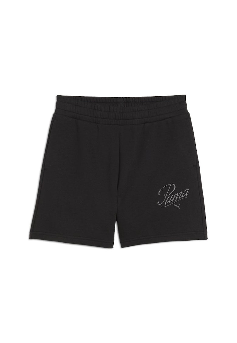 Sort  pentru Femei - ess script high-waist shorts 5"" - 684984-01 - 2XS INTL - Negru