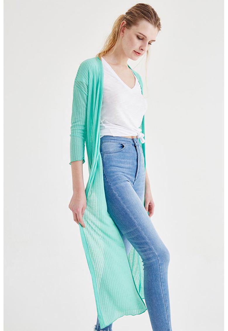 Chimono tricotat fin cu striatii Chimono tricotat fin cu striatii