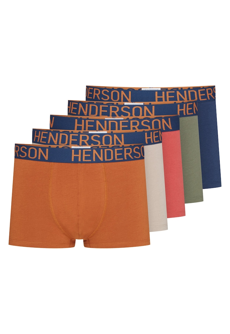 Set 5 perechi boxeri pentru barbati - Multicolor - Bumbac
